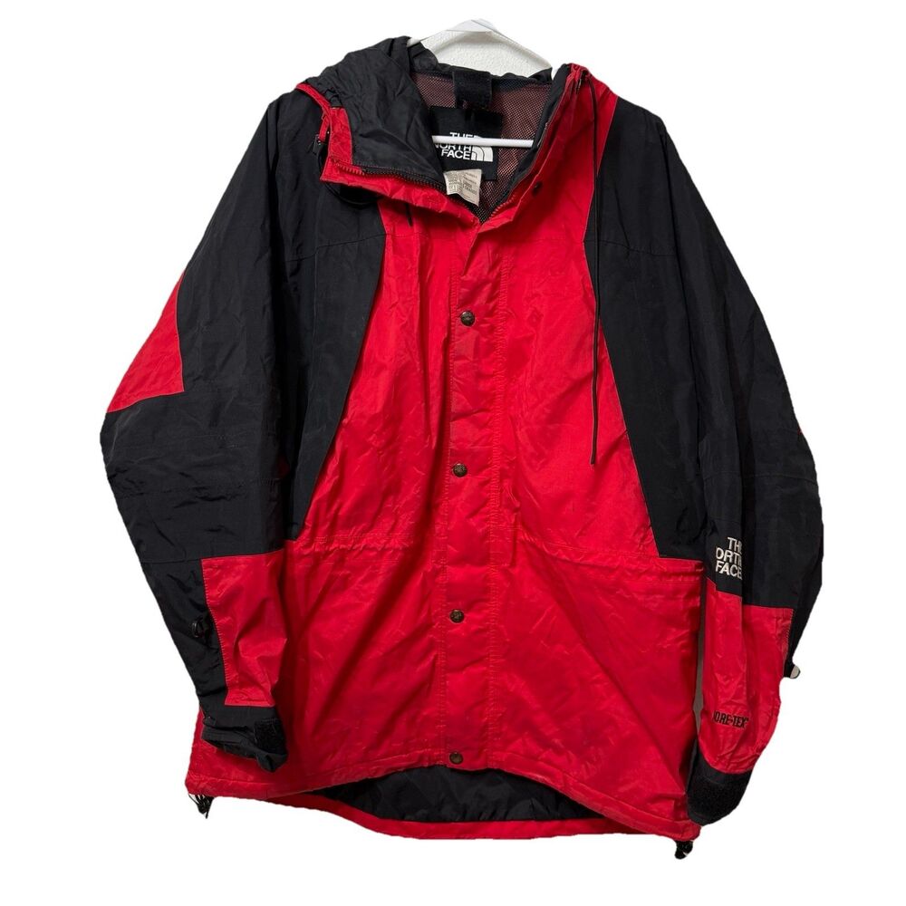 The North Face Vintage 90s Men’s Gore-Tex Large Red Black Waterproof Coat Large